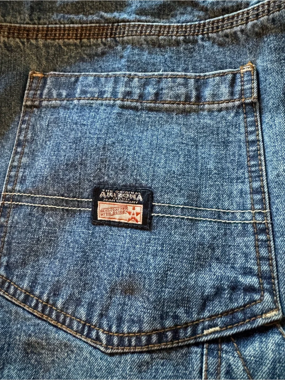 Men's Arizona Denim Carpenter Shorts in Blue Waist 48-Like New!